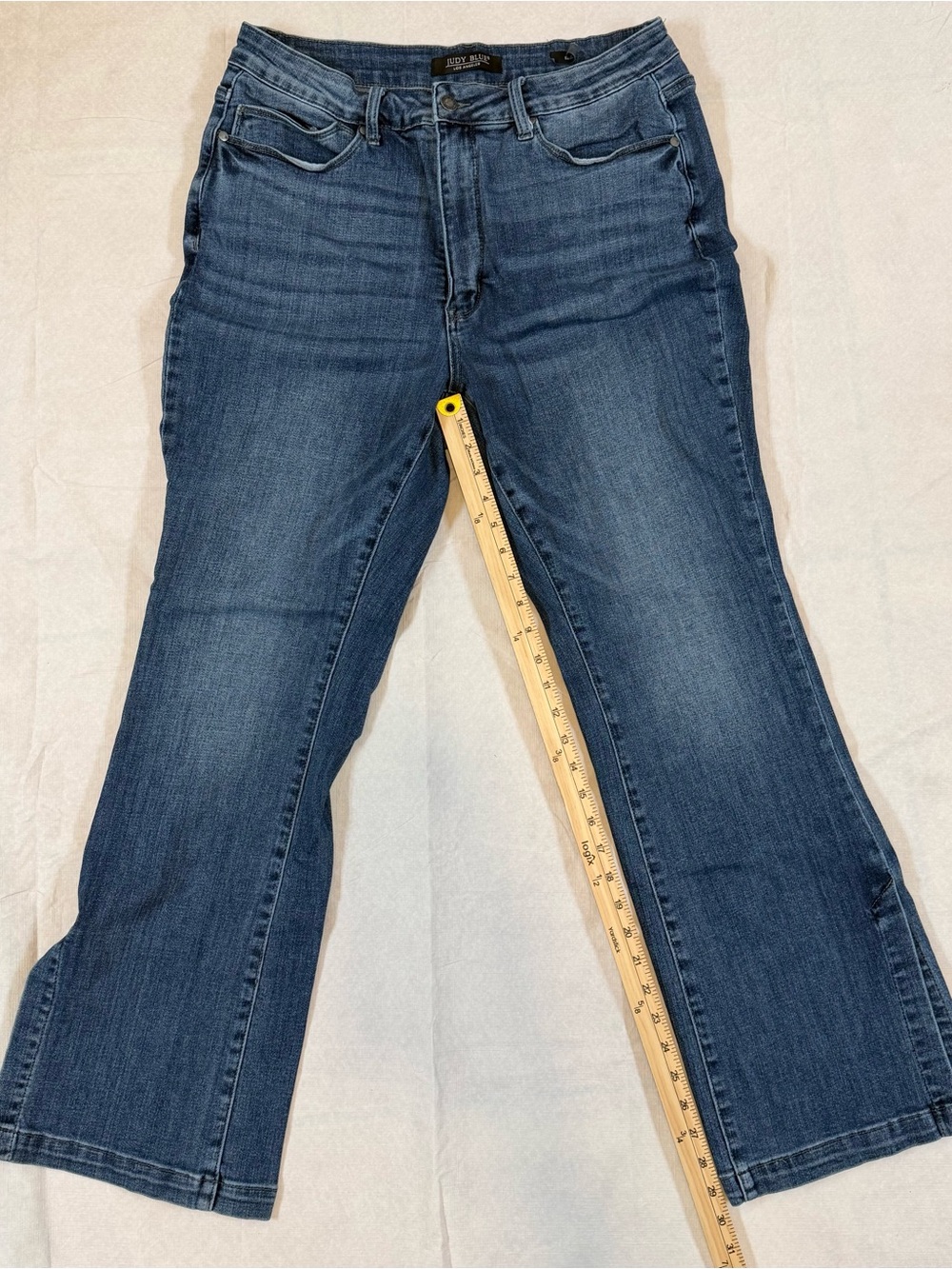Judy Blue Slim Bootcut Ankle Slit Jeans Medium Wash JB88476-MD Size 18W